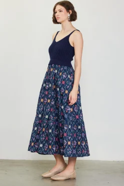 Amelia Floral Print Midi Dress*SKIES ARE BLUE Sale