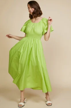 Andrea Poplin Midi Dress*SKIES ARE BLUE Sale