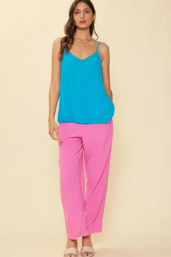 Back Strap Detail Pleated Cami*SKIES ARE BLUE Best