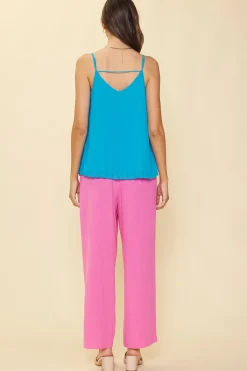 Back Strap Detail Pleated Cami*SKIES ARE BLUE Best