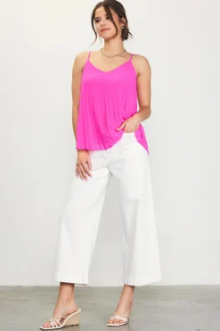 Back Strap Detail Pleated Cami*SKIES ARE BLUE Sale