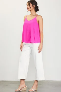 Back Strap Detail Pleated Cami*SKIES ARE BLUE Sale
