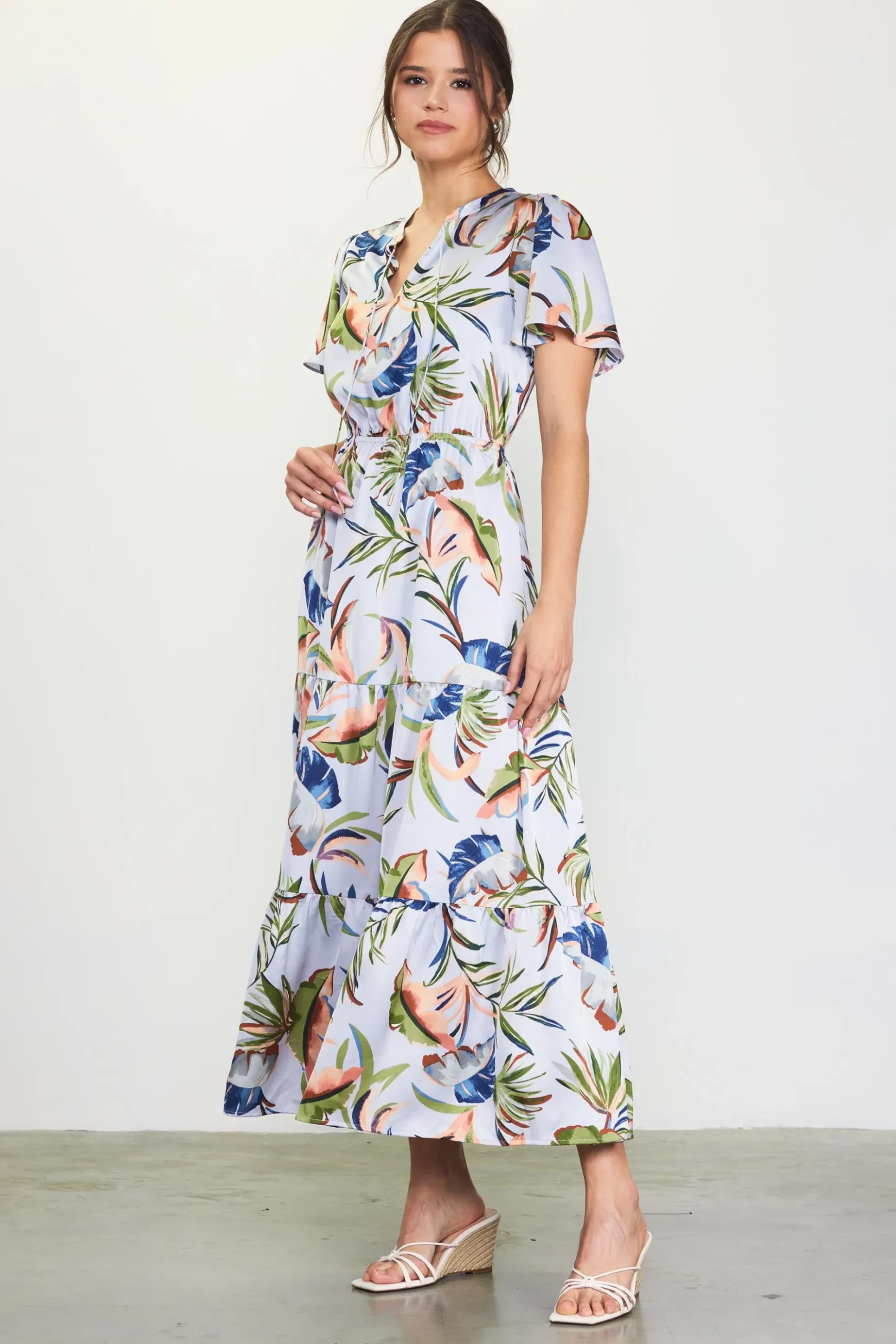 Bianca Floral Spring Maxi Dress*SKIES ARE BLUE Hot