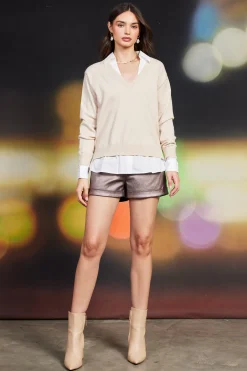 Blair Mixed Media Sweater*SKIES ARE BLUE Online