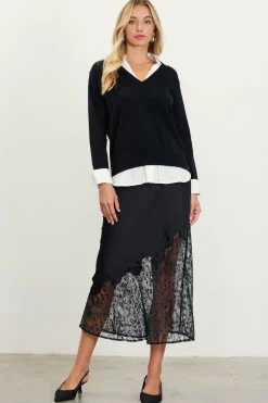 Blair Mixed Media Sweater*SKIES ARE BLUE Online