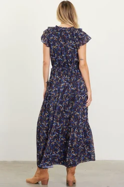 Blake Print Tiered Maxi Dress*SKIES ARE BLUE Best