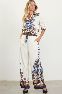 Blythe Floral Print Relaxed Pants*SKIES ARE BLUE Hot
