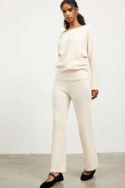 Boatneck Ribbed Knit Sweater*SKIES ARE BLUE Outlet