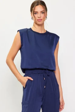 Bubble Hem Muscle Tank*SKIES ARE BLUE