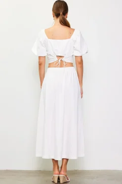 Button Down Maxi Skirt*SKIES ARE BLUE New