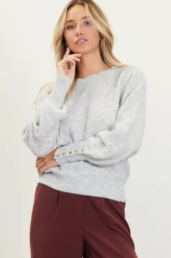Cable Knit Sweater*SKIES ARE BLUE