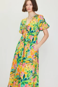 Celine Floral Print Midi Dress*SKIES ARE BLUE Best