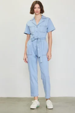 Washed Utility Jumpsuit*SKIES ARE BLUE Sale