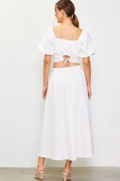 Cinch-Back Square Neck Top*SKIES ARE BLUE