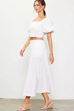 Cinch-Back Square Neck Top*SKIES ARE BLUE