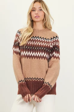 Clarke Fair Isle Sweater*SKIES ARE BLUE Hot