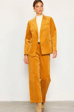 Corduroy Double Breasted Blazer*SKIES ARE BLUE New