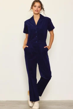 Corduroy Utility Jumpsuit*SKIES ARE BLUE Clearance