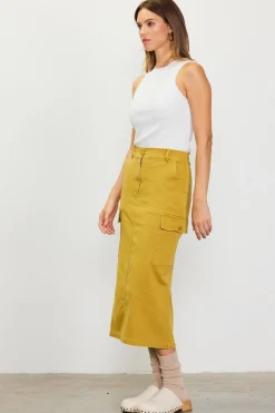 Cotton Twill Cargo Skirt*SKIES ARE BLUE Discount