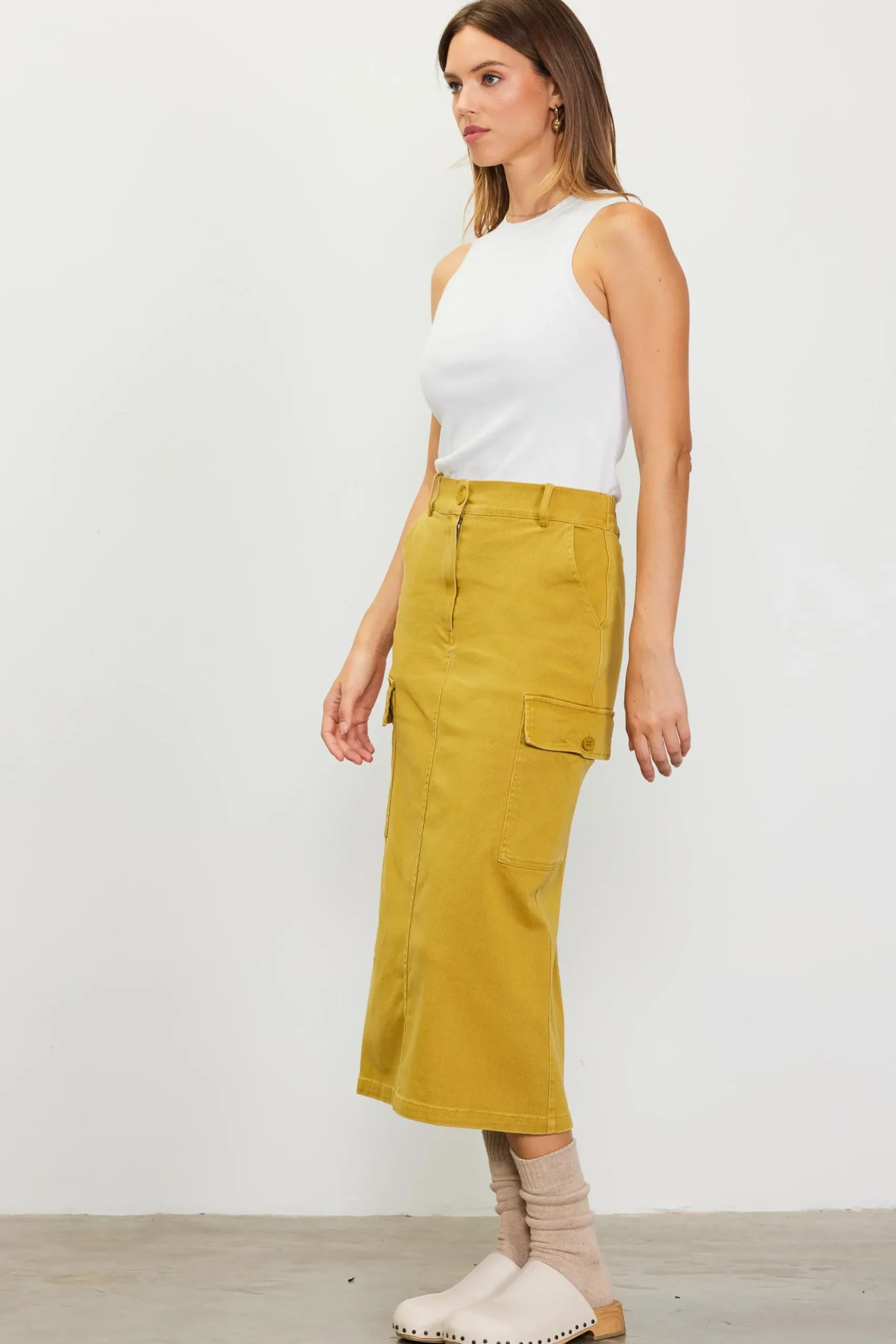 Cotton Twill Cargo Skirt*SKIES ARE BLUE Discount