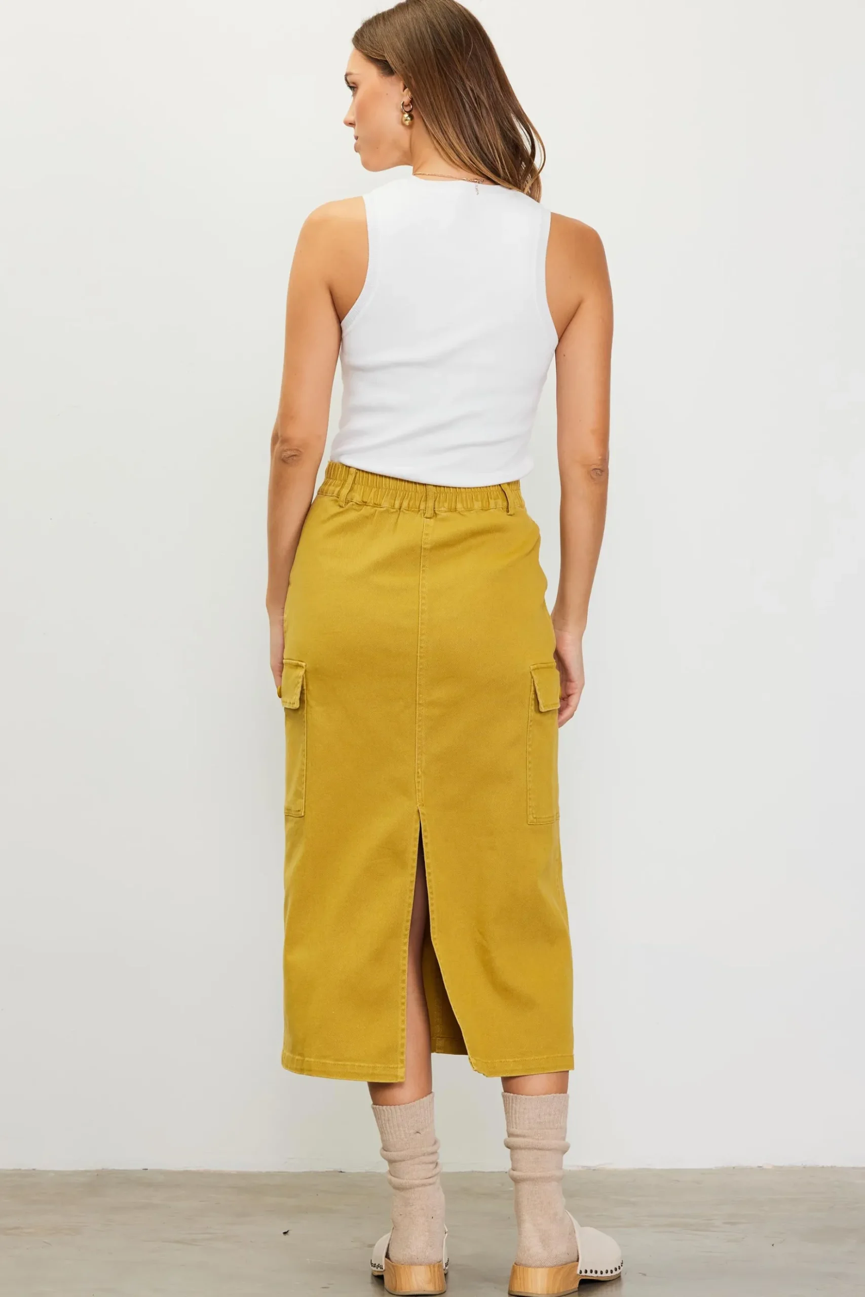 Cotton Twill Cargo Skirt*SKIES ARE BLUE Discount