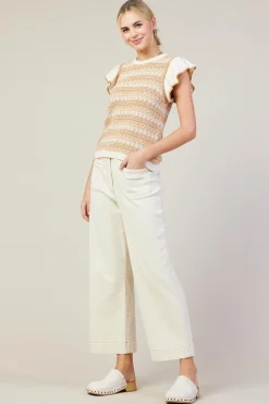 Cotton Twill Crop Pants*SKIES ARE BLUE Clearance