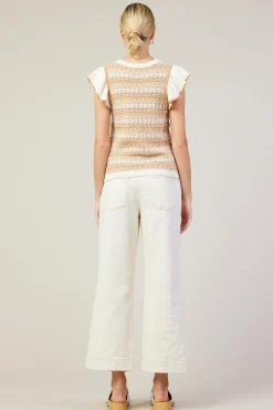 Cotton Twill Crop Pants*SKIES ARE BLUE Clearance