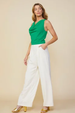Cowl Neck Sleeveless Top*SKIES ARE BLUE