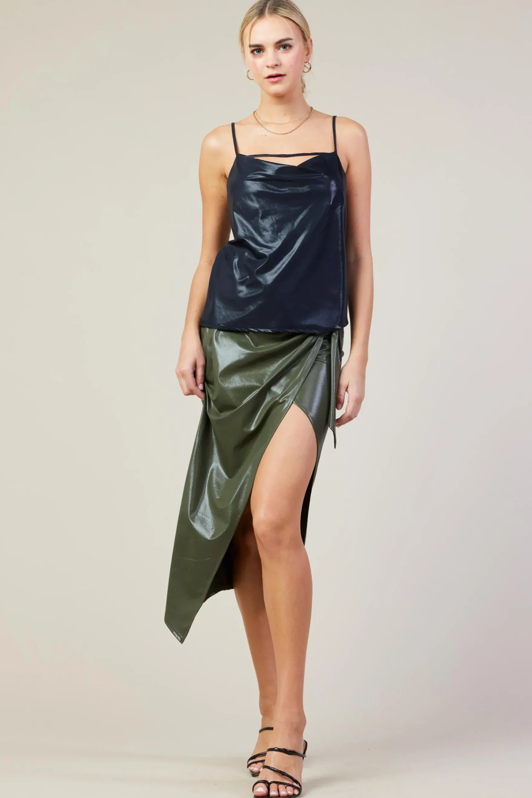 Cowl Neck Tank Top*SKIES ARE BLUE Clearance