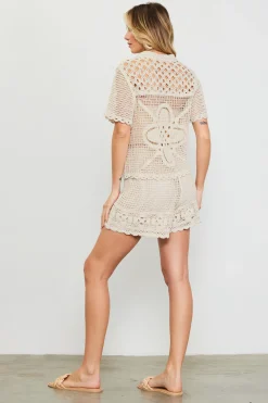 Crochet High Waisted Shorts*SKIES ARE BLUE