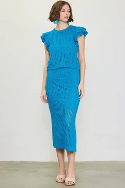 Crochet Midi Skirt*SKIES ARE BLUE Best