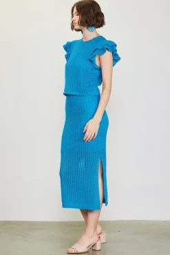Crochet Midi Skirt*SKIES ARE BLUE Best