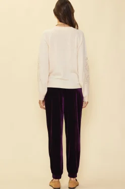 Crochet Sleeve Knit Sweater*SKIES ARE BLUE Outlet