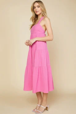 Cross Back Tiered Maxi Dress*SKIES ARE BLUE New