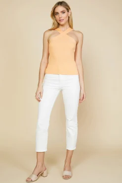 Crossed Neck Sweater Top*SKIES ARE BLUE Outlet