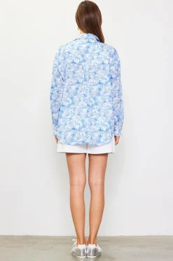 Daphne Floral Print Button Down Blouse*SKIES ARE BLUE New