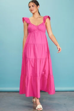 Diana Poplin Maxi Dress*SKIES ARE BLUE Best