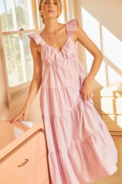 Diana Poplin Maxi Dress*SKIES ARE BLUE Best
