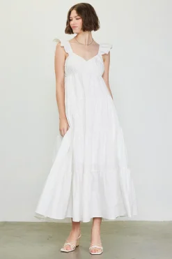 Diana Poplin Maxi Dress*SKIES ARE BLUE