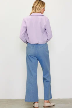 Double Breasted Crop Blazer*SKIES ARE BLUE Online