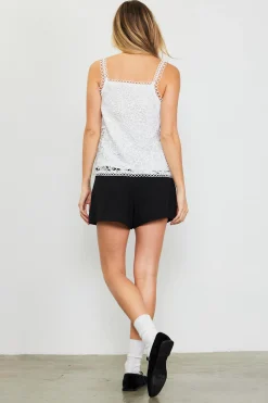Embroidered Lace Cami Top*SKIES ARE BLUE Clearance
