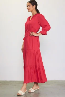 Emery Ruffle Tiered Maxi Dress*SKIES ARE BLUE Best