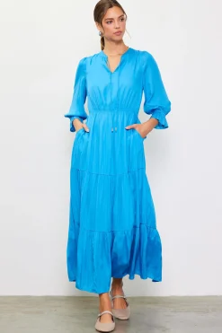 Emery Ruffle Tiered Maxi Dress*SKIES ARE BLUE Hot