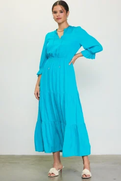 Emery Ruffle Tiered Maxi Dress*SKIES ARE BLUE New