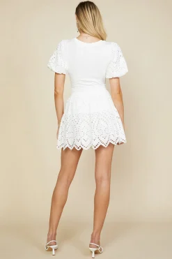 Eyelet Ruffle Skirt*SKIES ARE BLUE Discount
