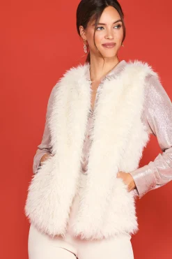 Faux Fur Vest*SKIES ARE BLUE Outlet