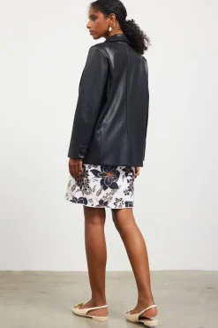Faux Leather Tailored Blazer*SKIES ARE BLUE Sale