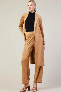 Faux Suede Duster Coat*SKIES ARE BLUE Hot