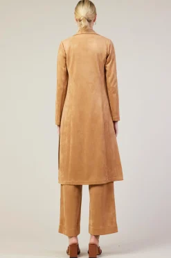 Faux Suede Duster Coat*SKIES ARE BLUE Hot