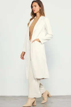 Faux Suede Duster Coat*SKIES ARE BLUE
